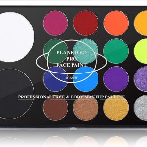 UCANBE Face & Body Paint. Water Activated SFX Makeup Palette - Extra Large White & Black Pan.